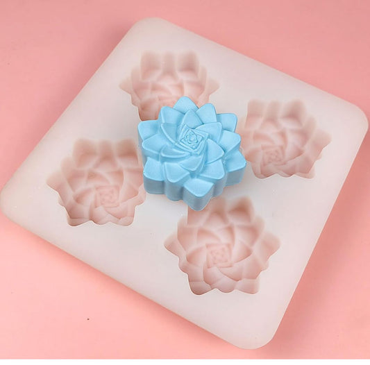 Molde para jabones en forma de flores