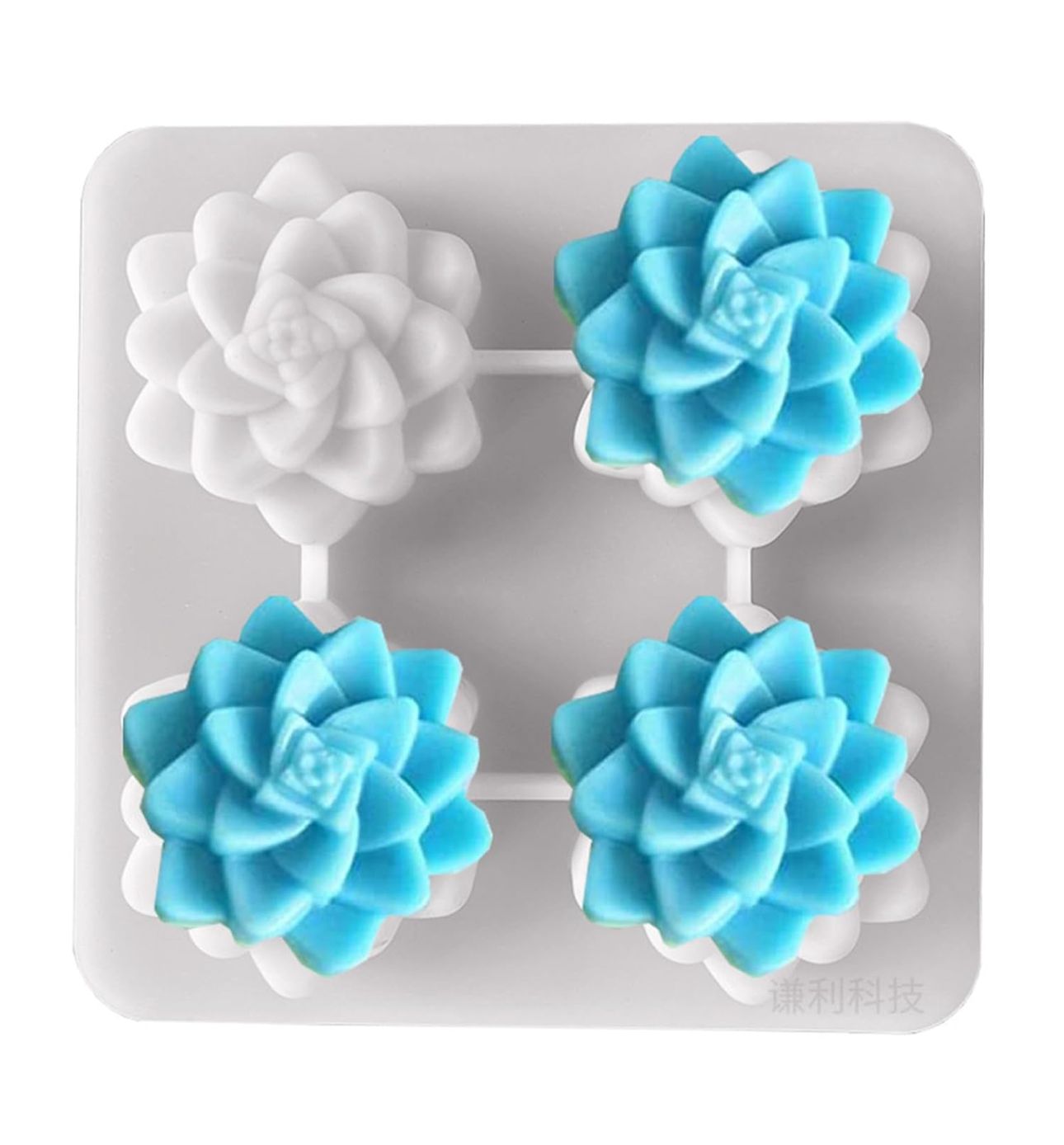 Molde para jabones en forma de flores