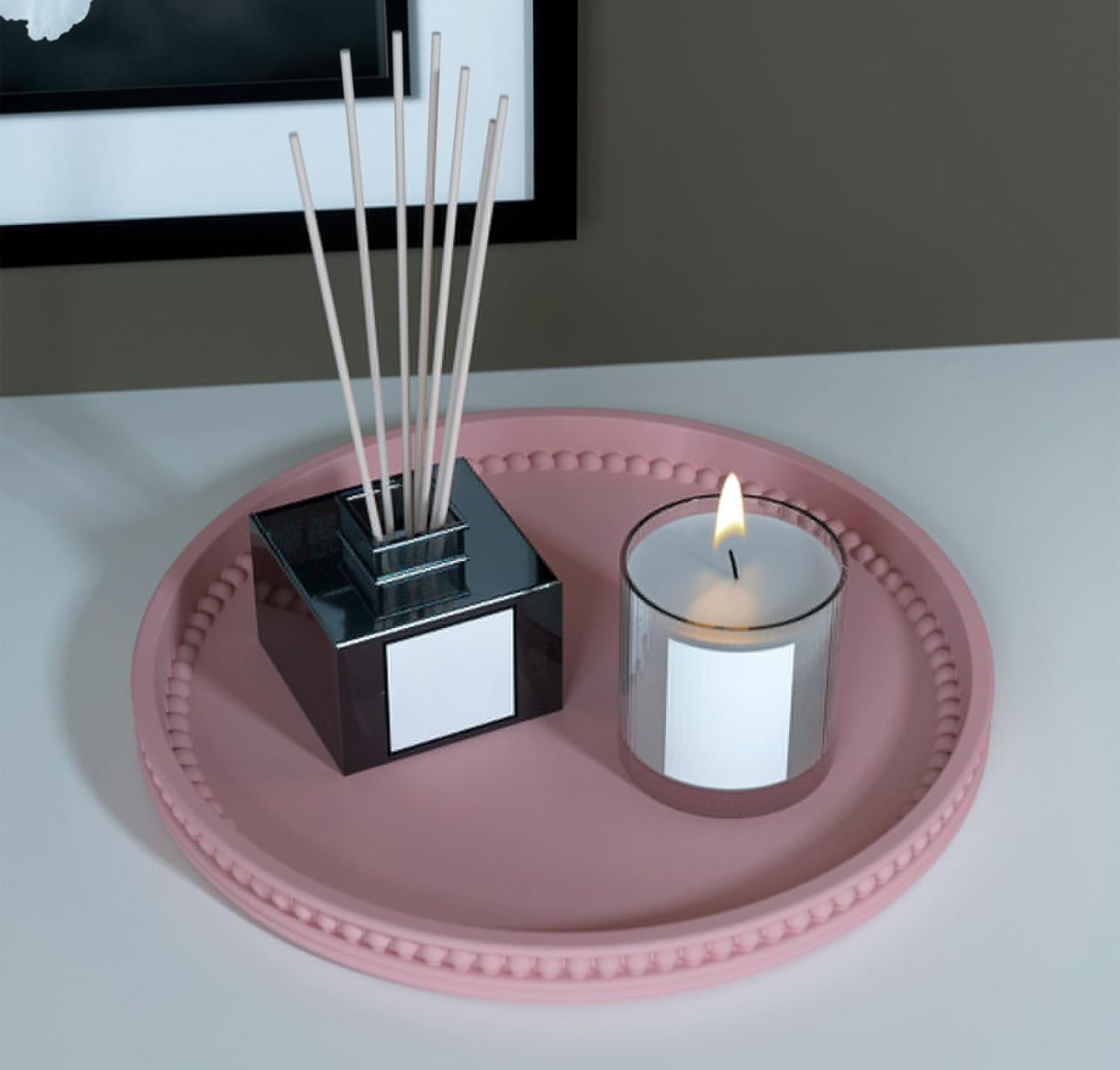 Molde ovalado para Porta Vasos o Bandejas pequenas de Joyero o joyas