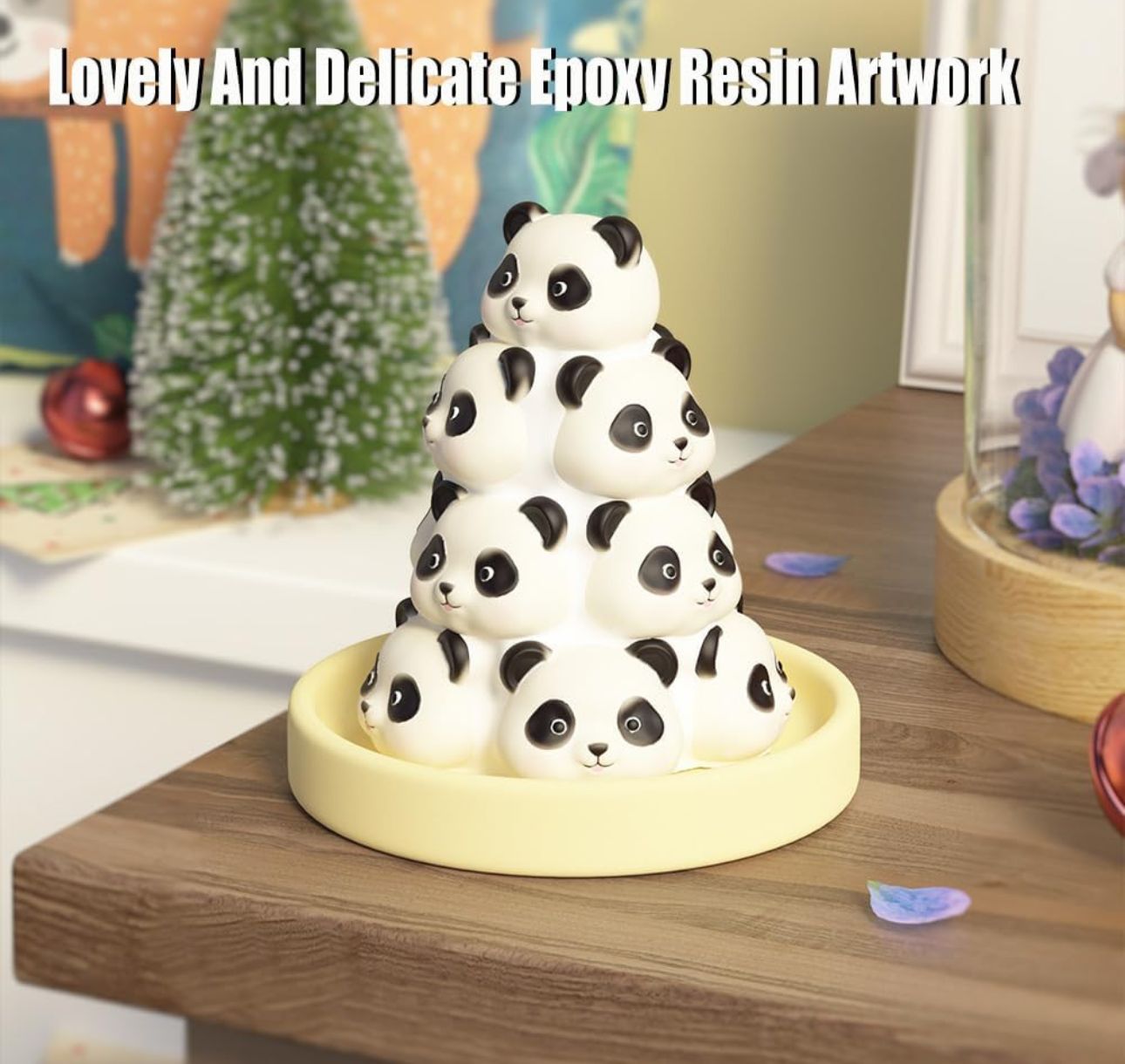 Molde de panda para velones o adornos