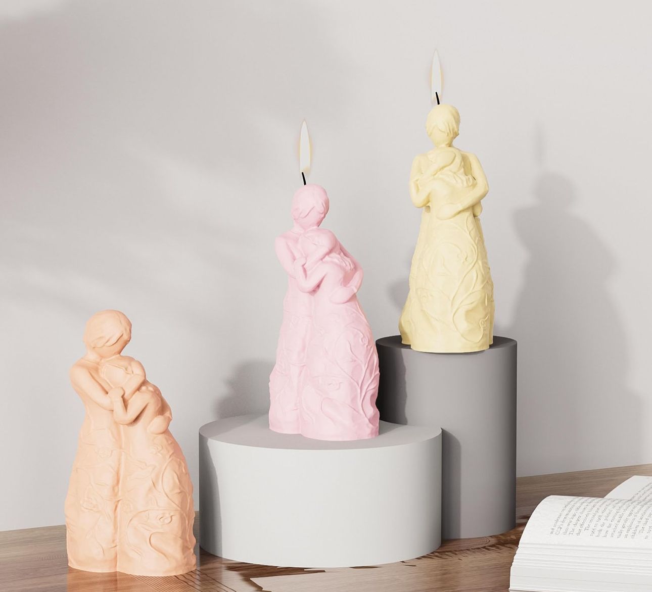 Molde de pareja para velas