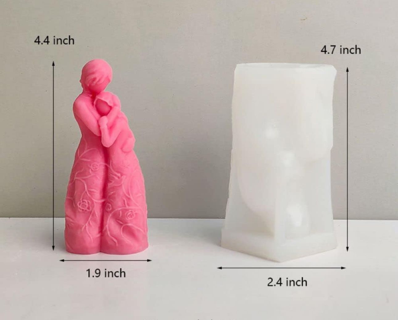 Molde de pareja para velas