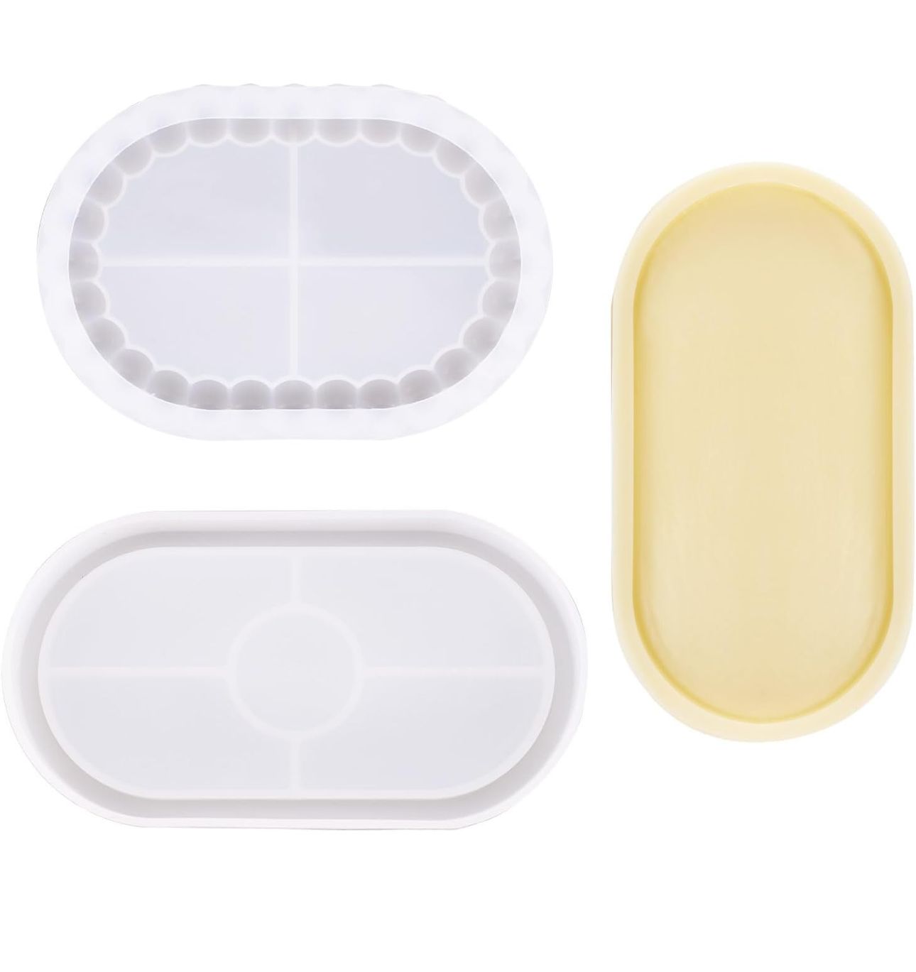 Molde ovalado para Porta Vasos o Bandejas pequenas de Joyero o joyas