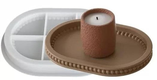 Molde ovalado para Porta Vasos o Bandejas pequenas de Joyero o joyas