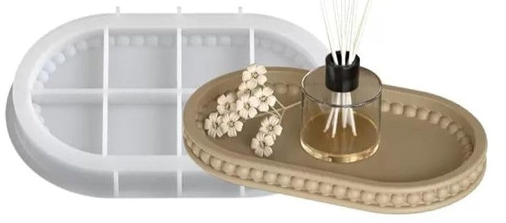 Molde ovalado para Porta Vasos o Bandejas pequenas de Joyero o joyas