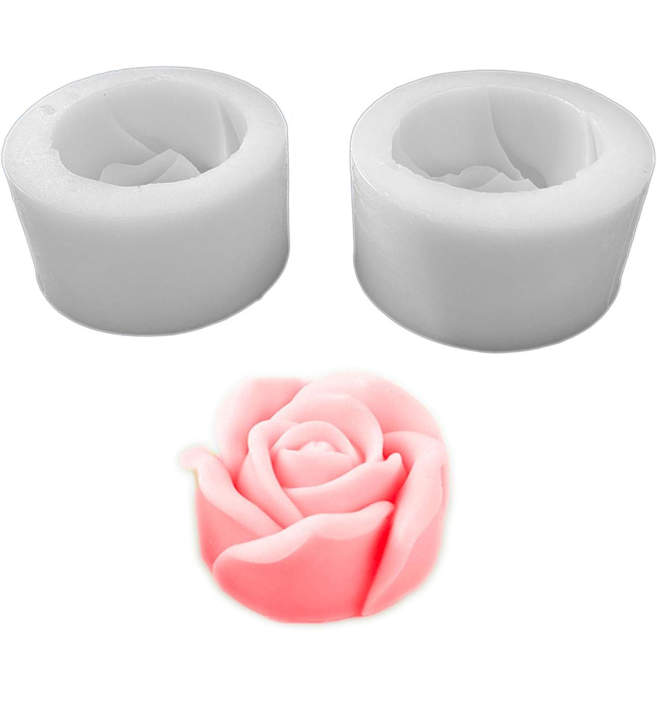 Molde para Velones y Jabones en Forma de Rosas