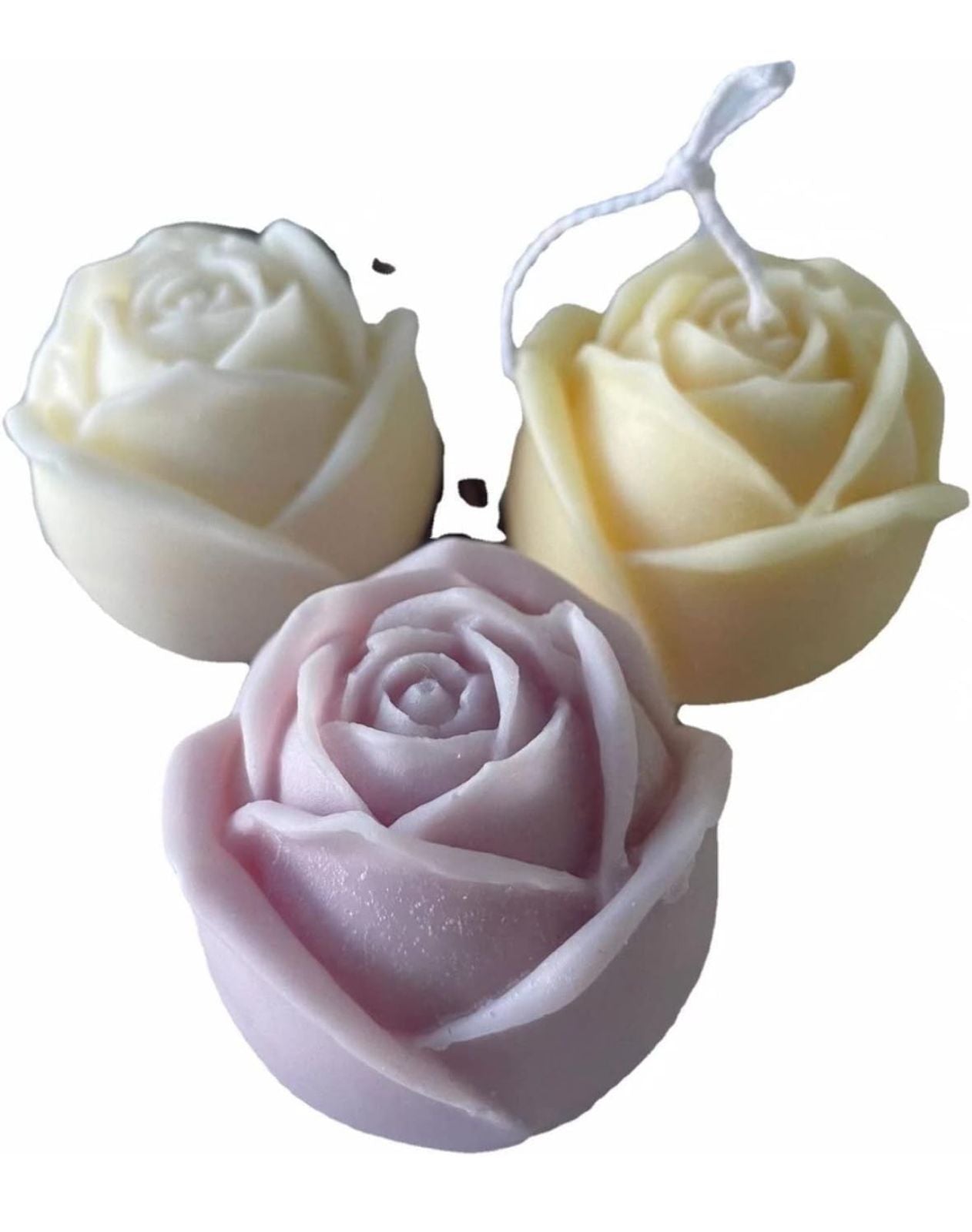 Molde para Velones y Jabones en Forma de Rosas