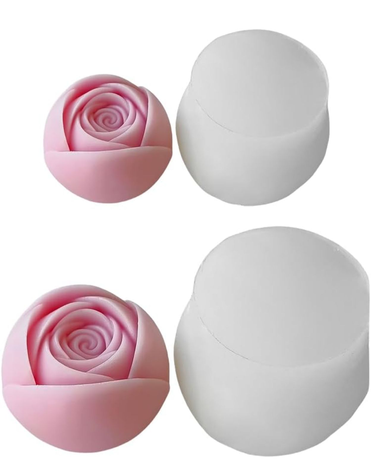 Molde para Velones y Jabones en Forma de Rosas