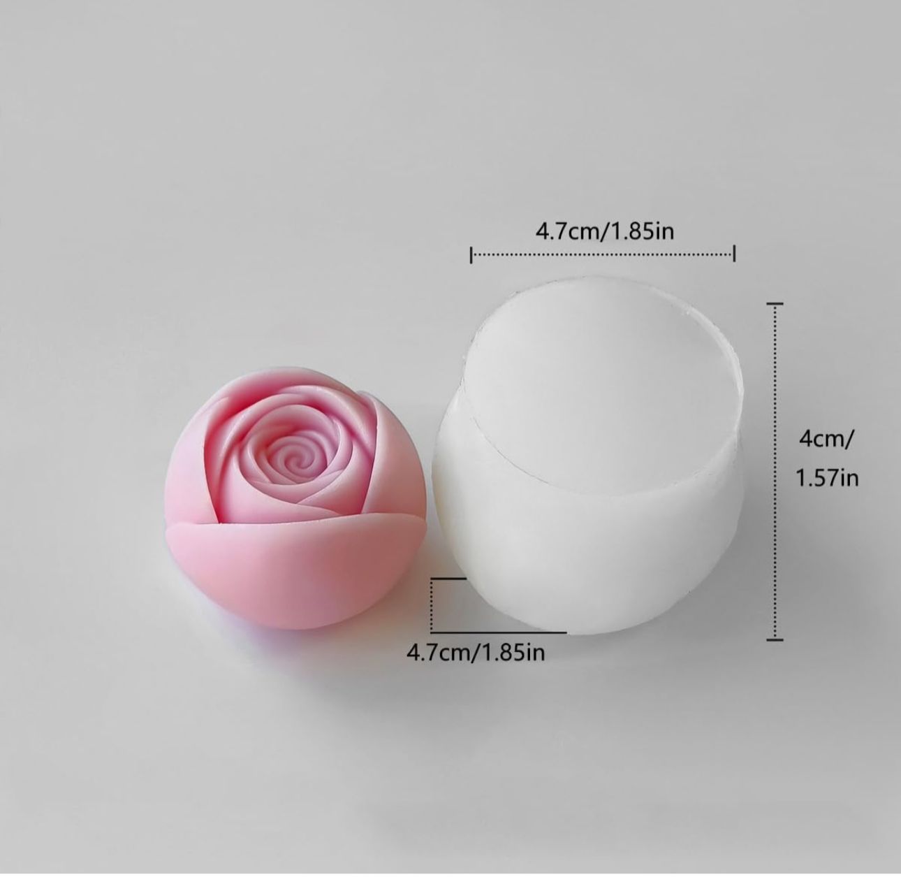 Molde para Velones y Jabones en Forma de Rosas