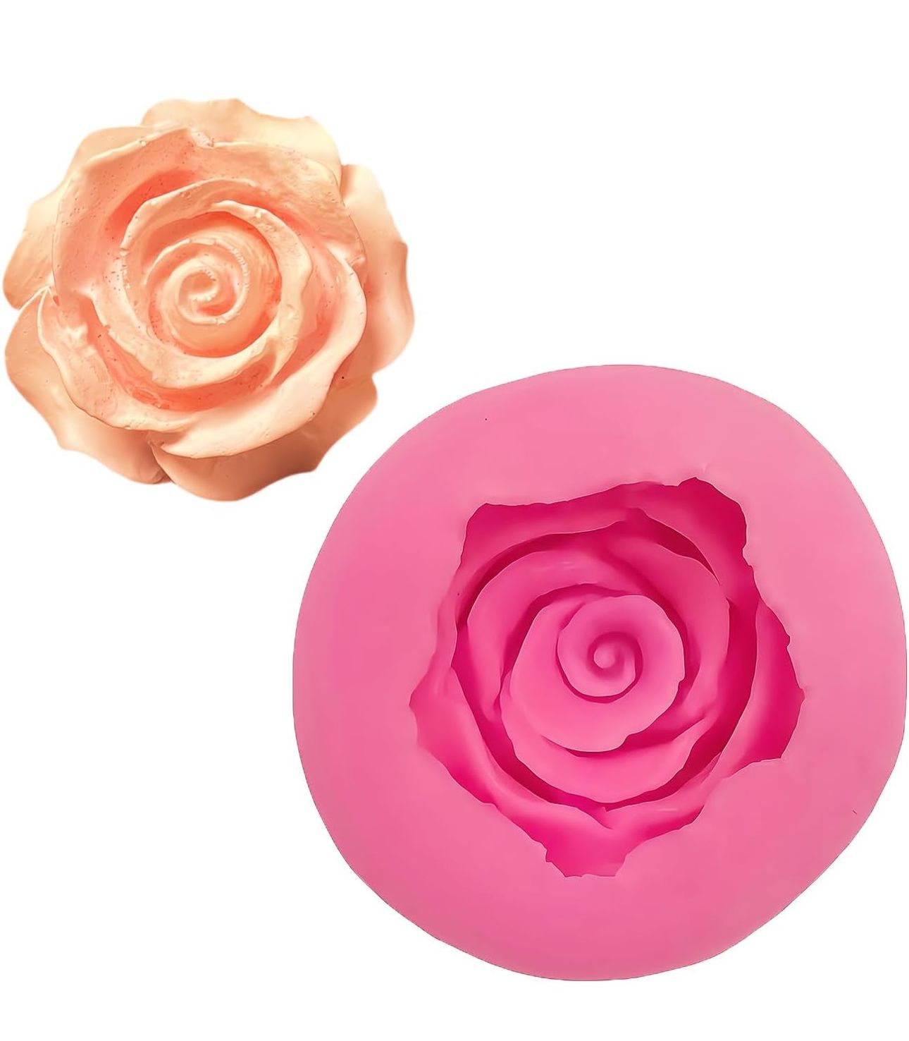 Molde para Velones y Jabones en Forma de Rosas