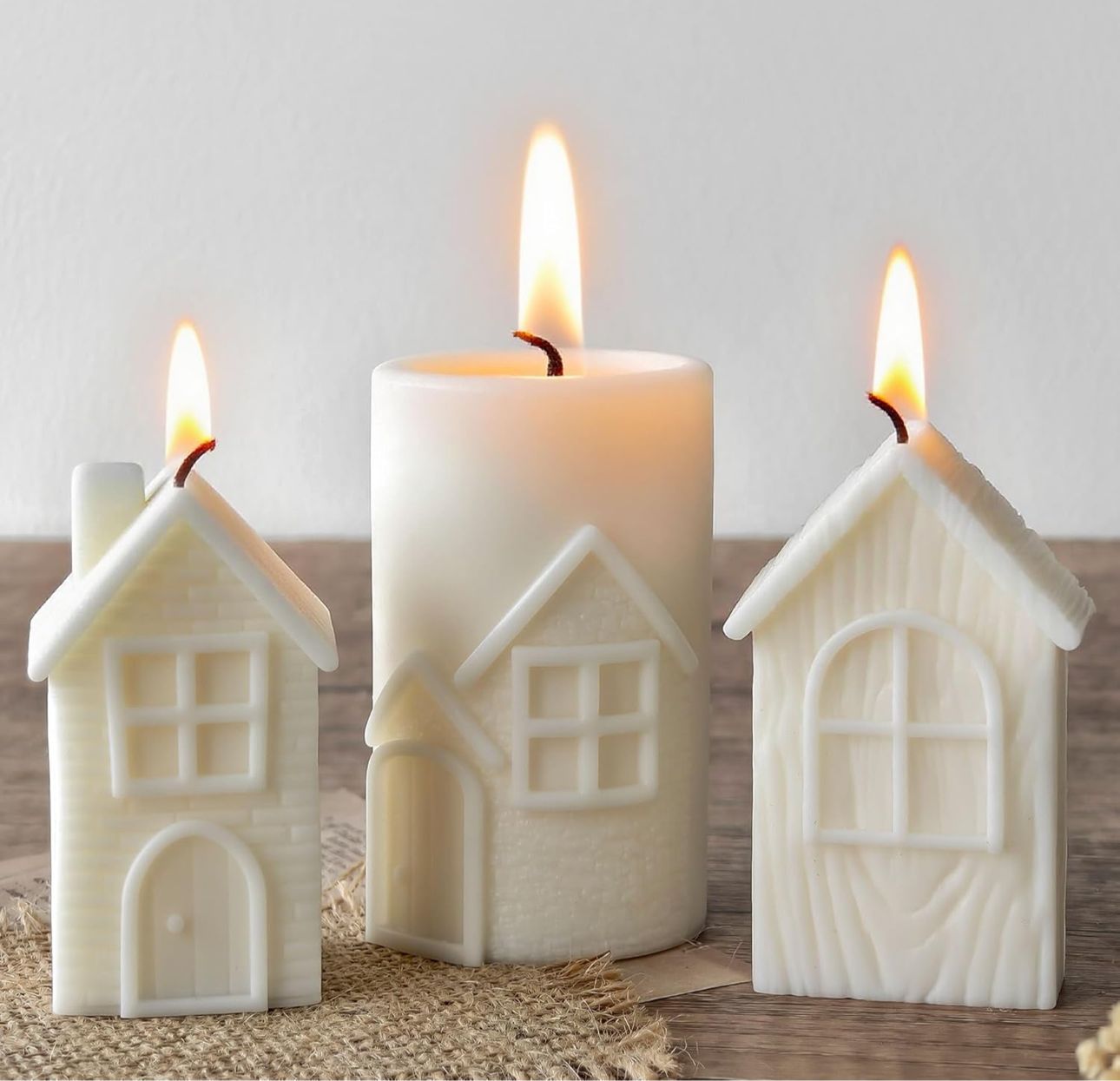 Molde de Casita para Macetero, Velones y Adorno