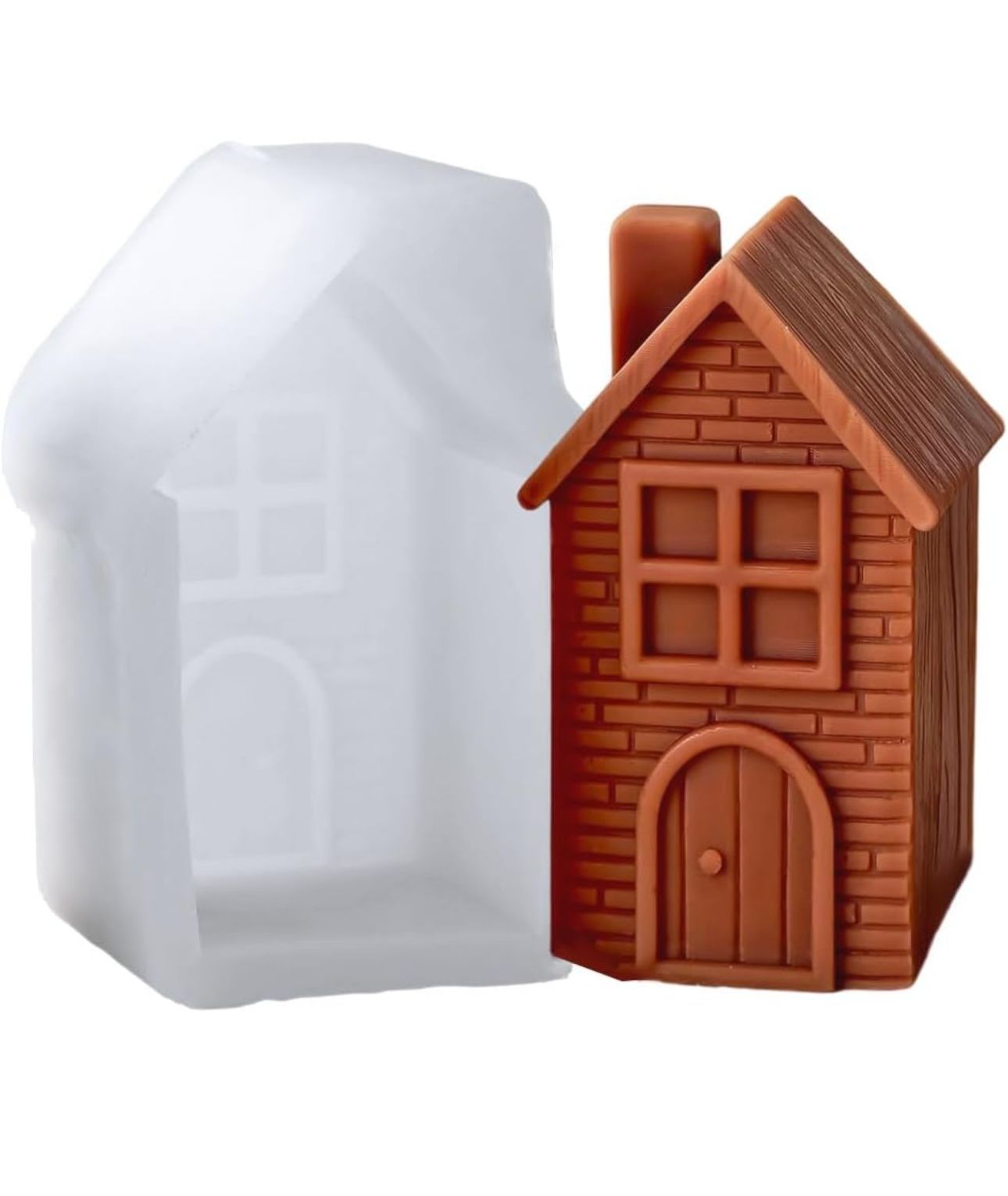 Molde de Casita para Macetero, Velones y Adorno