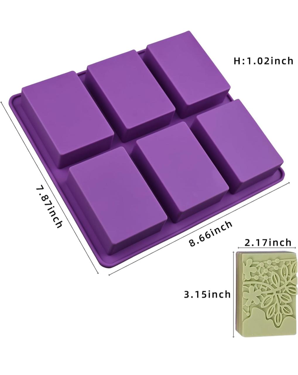 Molde para Jabones de 6 Cavidades