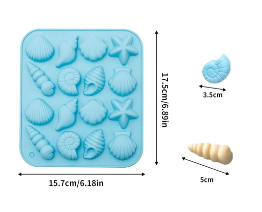 Moldes de Caracoles para Jabones, Comestibles, Chocolate y Bizcocho
