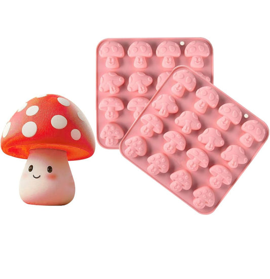 Moldes de Hongos para Jabones, Comestibles, Chocolate y Bizcocho