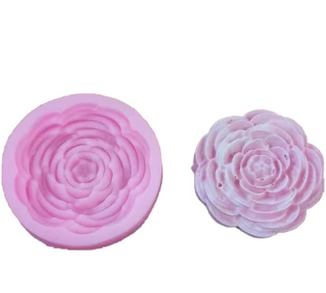 Molde para Velones y Jabones en Forma de Rosas