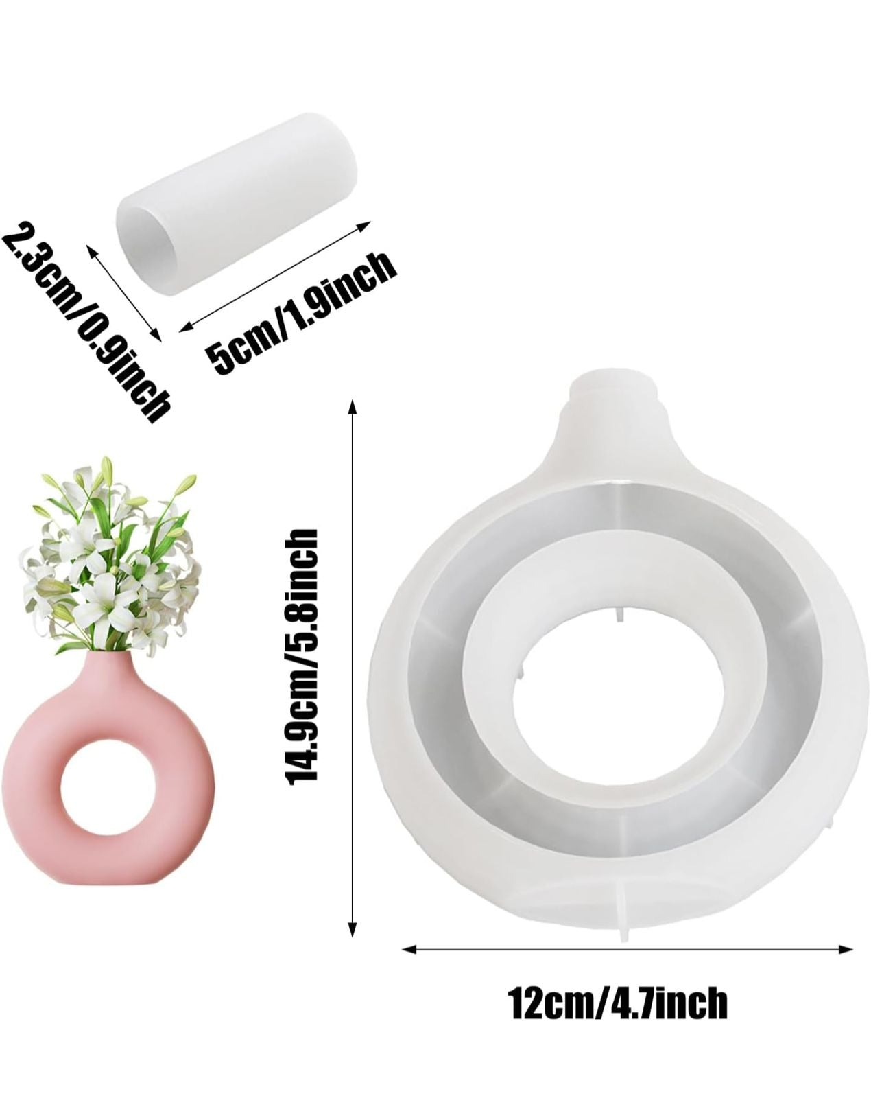 Molde de Maceteros y Tarros (Jarrón) para decoraciones