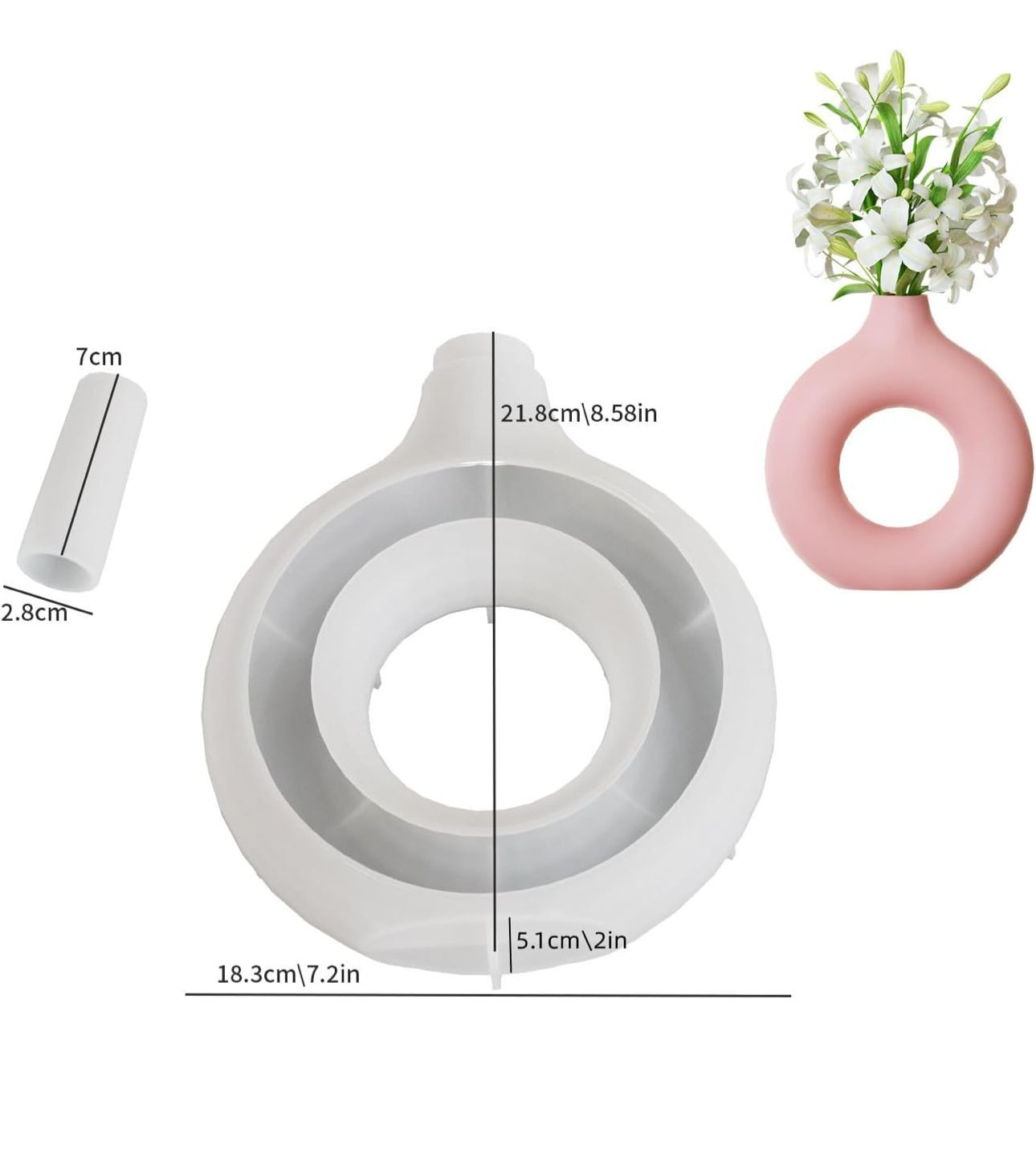 Molde de Maceteros y Tarros (Jarrón) para decoraciones