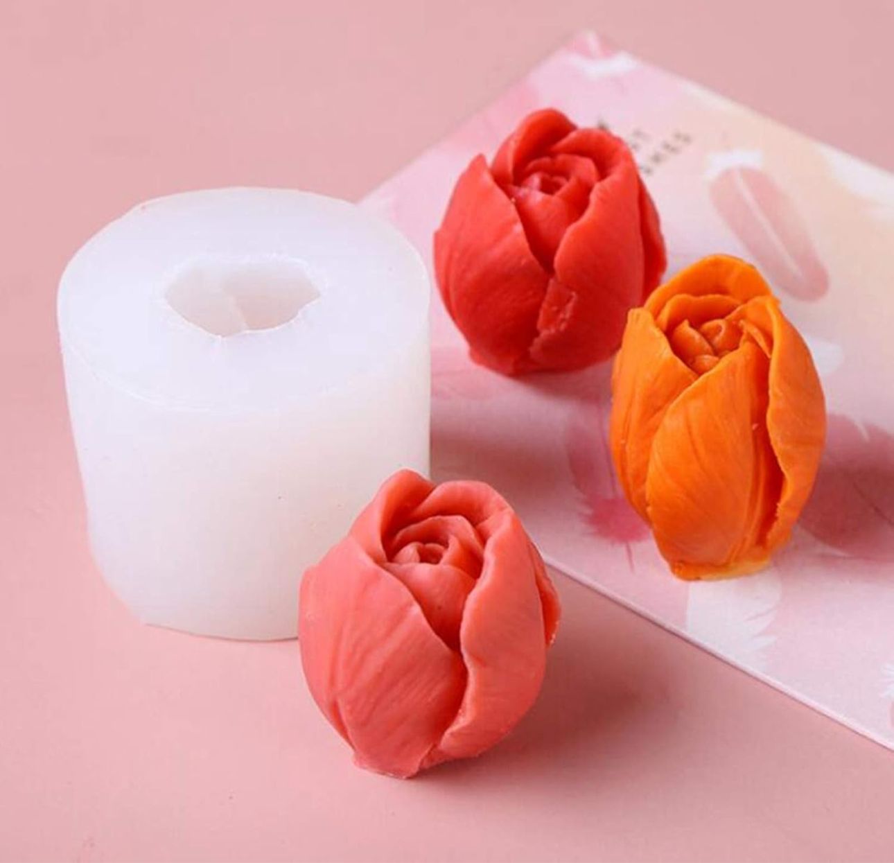 Molde para Velones y Jabones en Forma de Rosas