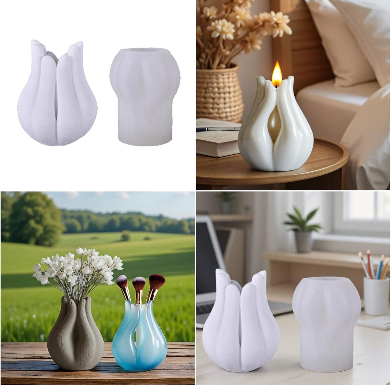 Molde para Maceteros, Tarros, Vela y Decoración