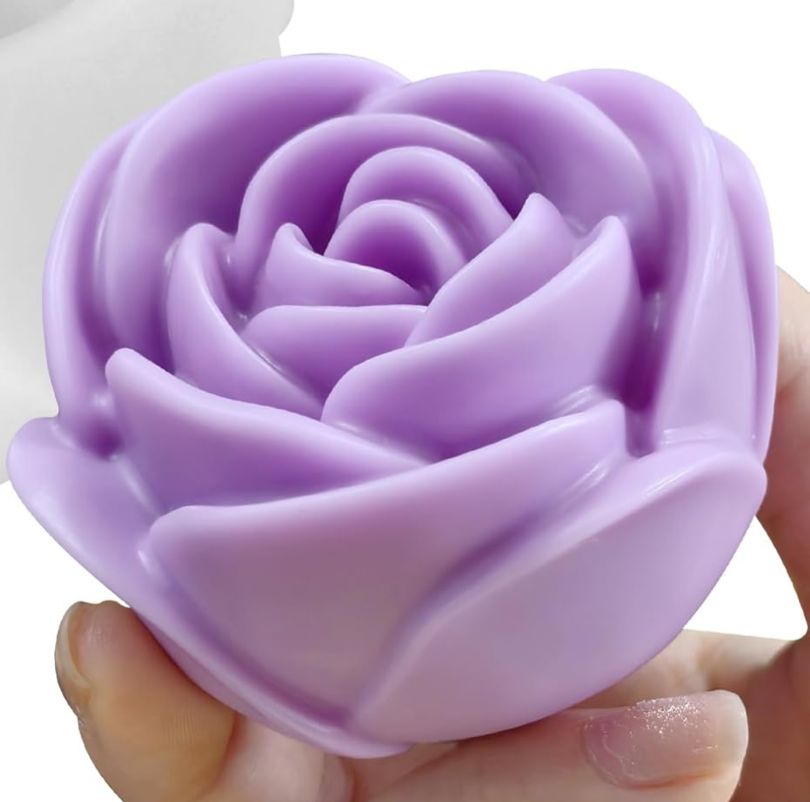 Molde para Velones y Jabones en Forma de Rosas