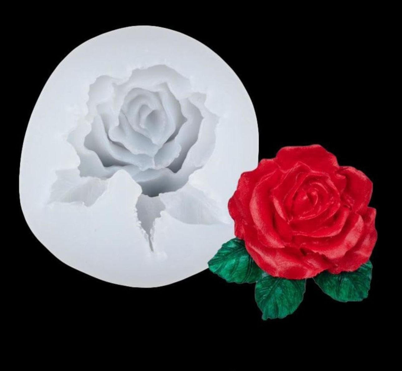 Molde para Velones y Jabones en Forma de Rosas