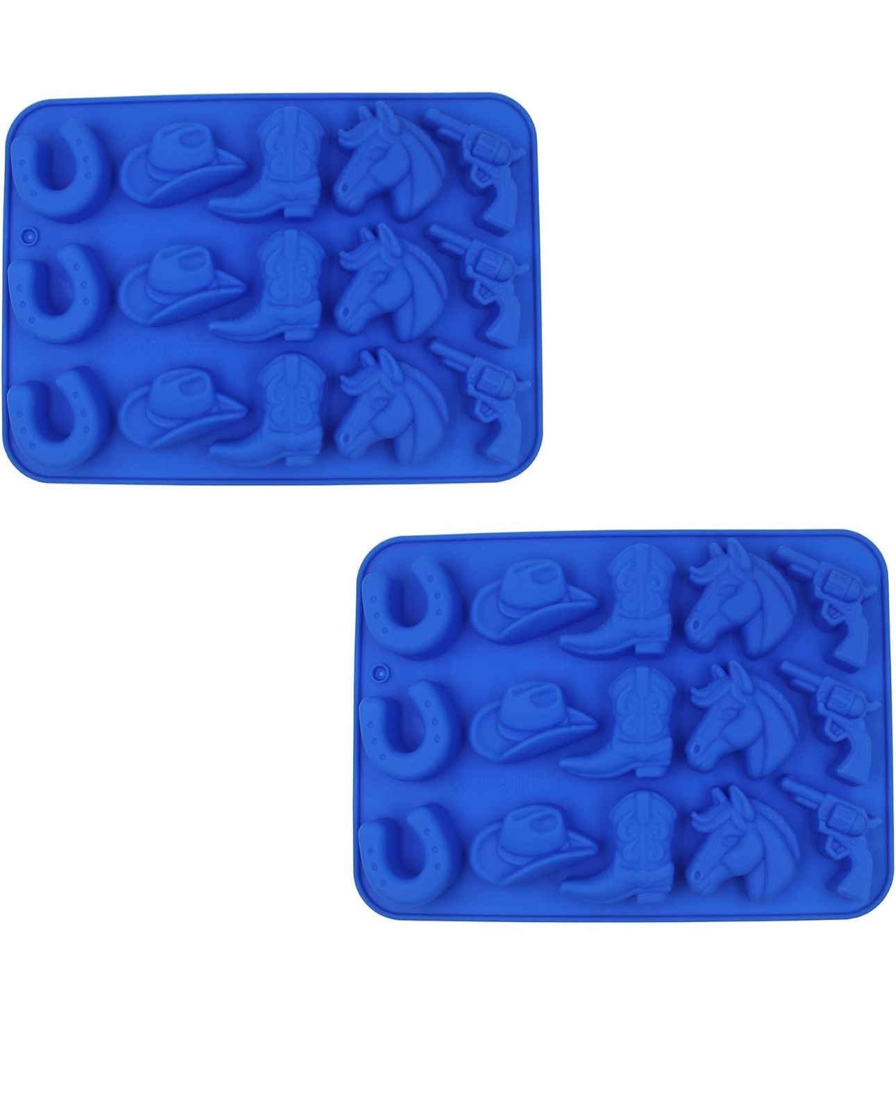 Molde de Figuras Vaquera, Sombrero, Bota, Caballo para Jabones Artesanales, Comestibles, Chocolate y Bizcocho