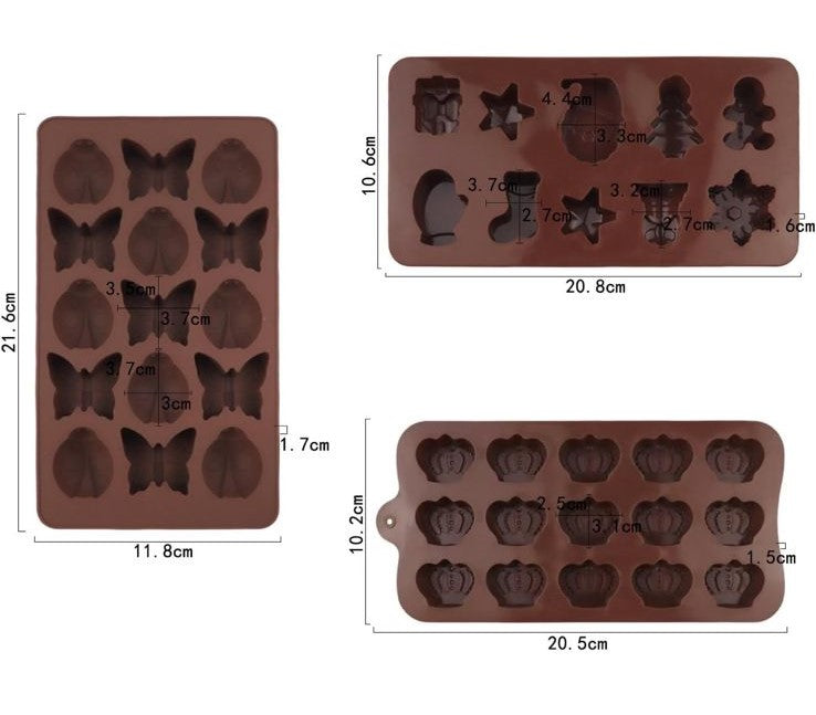 Molde de Mariposas y Mariquitas para Jabones Artesanales, Comestibles, Chocolate y Bizcocho
