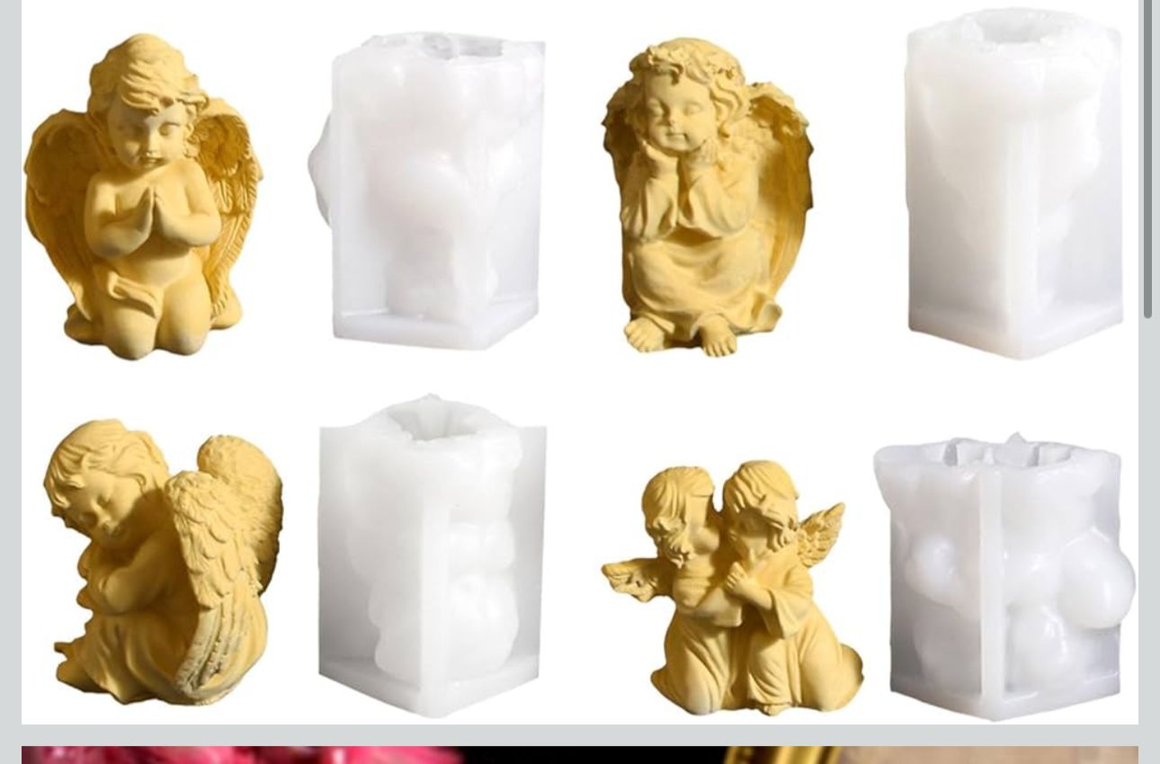 Molde de Angel para Velas y Decoraciones
