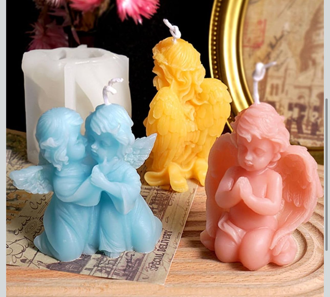 Molde de Angel para Velas y Decoraciones