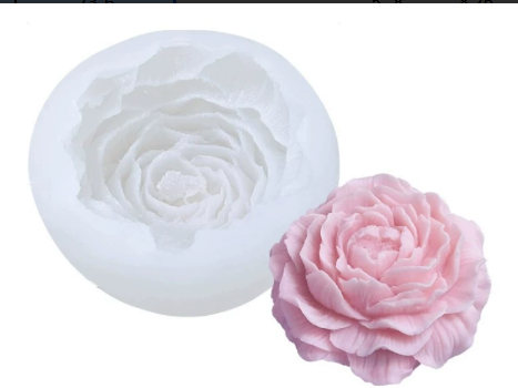 Molde para Velones y Jabones en Forma de Rosas