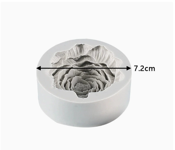 Molde para Velones y Jabones en Forma de Rosas