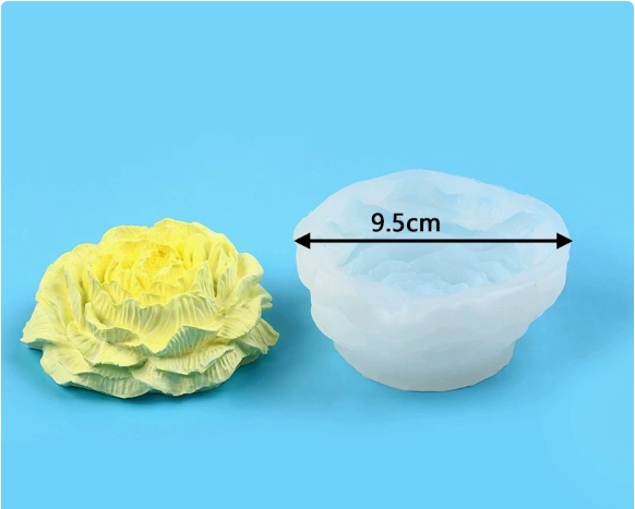 Molde para Velones y Jabones en Forma de Rosas