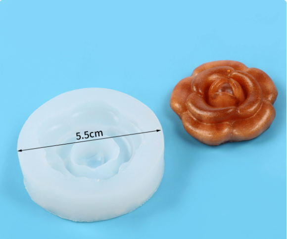 Molde para Velones y Jabones en Forma de Rosas