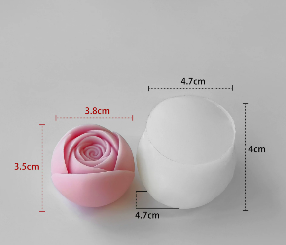 Molde para Velones y Jabones en Forma de Rosas