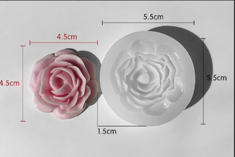 Molde para Velones y Jabones en Forma de Rosas