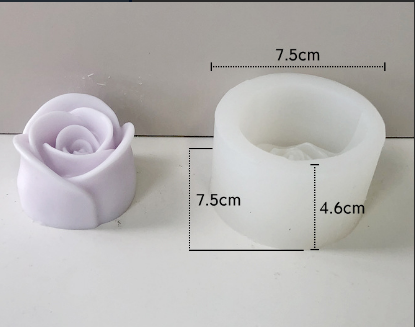 Molde para Velones y Jabones en Forma de Rosas