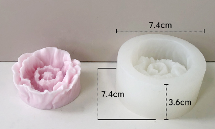 Molde para Velones y Jabones en Forma de Rosas