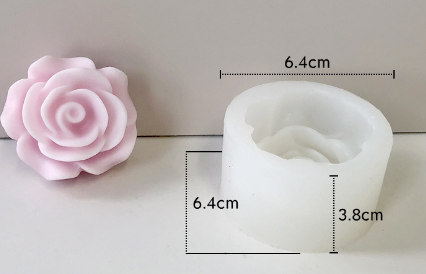 Molde para Velones y Jabones en Forma de Rosas