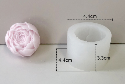 Molde para Velones y Jabones en Forma de Rosas