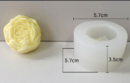 Molde para Velones y Jabones en Forma de Rosas
