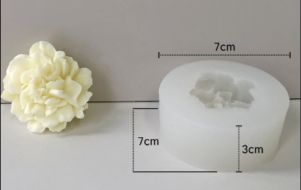 Molde para Velones y Jabones en Forma de Rosas