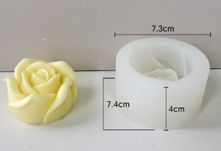Molde para Velones y Jabones en Forma de Rosas