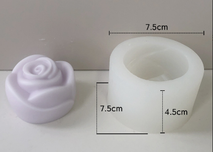 Molde para Velones y Jabones en Forma de Rosas