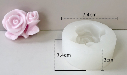 Molde para Velones y Jabones en Forma de Rosas