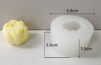 Molde para Velones y Jabones en Forma de Rosas