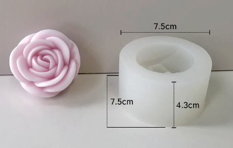 Molde para Velones y Jabones en Forma de Rosas