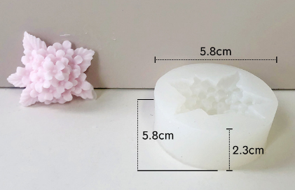 Molde para Velones y Jabones en Forma de Rosas