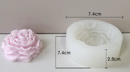 Molde para Velones y Jabones en Forma de Rosas