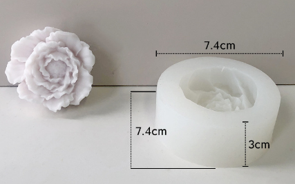 Molde para Velones y Jabones en Forma de Rosas